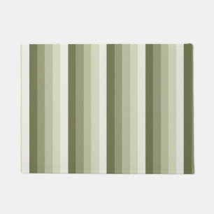 Paillasson Bandes d'ombre vert olive