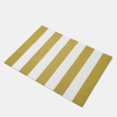 Paillasson Bandes d'or, Blancs, Motif rayé (Incliné)