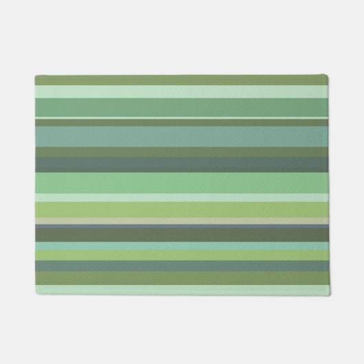 Paillasson Bandes horizontales vert olive (Devant)