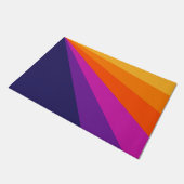 Paillasson Bandes rétro en diagonale violette et orange (Incliné)