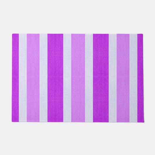 Paillasson Bandes violettes et blanches (Devant)