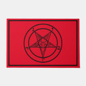 Paillasson Baphomet Pentagramme Satanique (Devant)