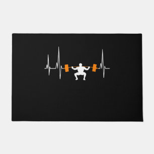 Paillasson Barbell Weighting Heartbeat Cool de construction d