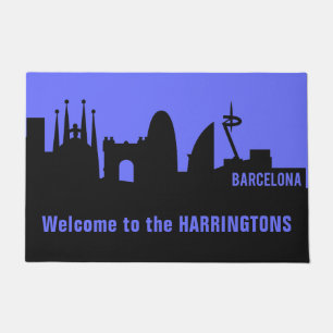Paillasson Barcelone Points de repère texte et couleur person