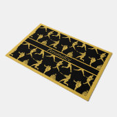 Paillasson Baseball Sports Piteball Gold Noir (Incliné)