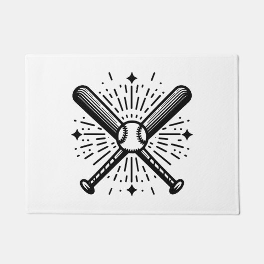 Paillasson baseball vintage (Devant)