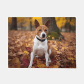 Paillasson Basenji en automne Feuilles automne Inspiration (Devant)