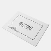 Paillasson basset blanc (Incliné)