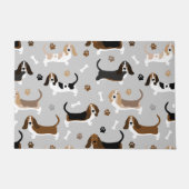 Paillasson Basset Hound Chig Bones and Paws (Devant)