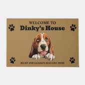 Paillasson Basset Hound Dog (Devant)