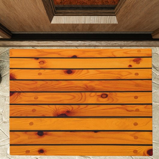 Paillasson Bateau à voile en bois marron classique