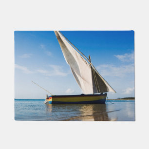 Paillasson Bateau à voile et Shell   Mozambique, loge de
