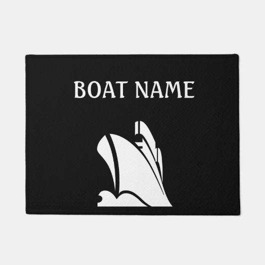 Paillasson Bateau d'alimentation à quai personnalisé (Devant)