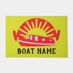 Paillasson Bateau de bateau Narrowboat Canal Porte de vie