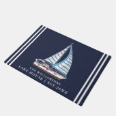 Paillasson Bateau nautique Marine Blue Custom Lake House (Incliné)