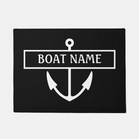 Paillasson Bateau Nom de l'embarcadère Mat (Devant)