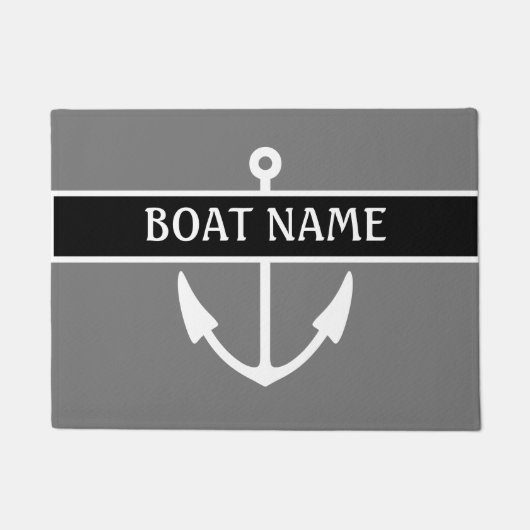 Paillasson Bateau Nom de l'embarcadère Mat (Devant)