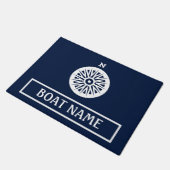 Paillasson Bateau Nom Dock Mat - Compass (Incliné)