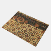 Paillasson Batik Earthy Coffee Bean Élégant Rustique robuste (Incliné)