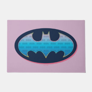 Paillasson Batman Symbole rose et bleu