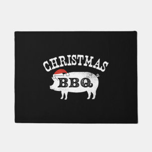 Paillasson BBQ Vintage détendu Santa Hat Pork