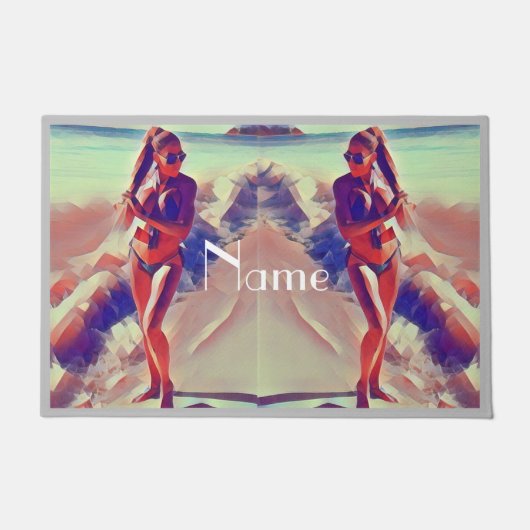 Paillasson Beach Girl Thunder_Cove (Devant)