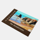 Paillasson Beach Walk avec chien à Bandon Face Rock Welcome (Incliné)