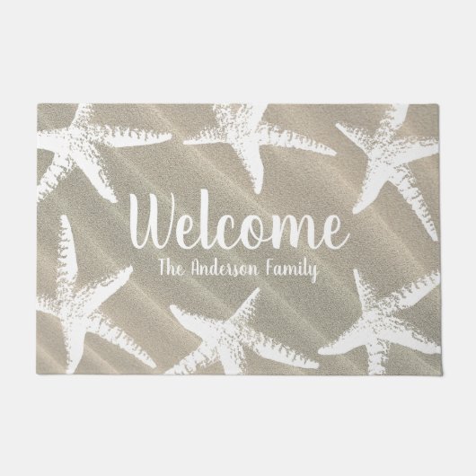 Paillasson Beachal Côtier Poisson blanc et sable (Devant)