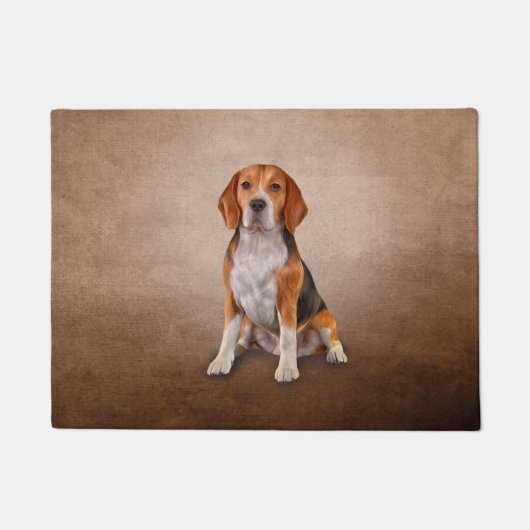 Paillasson Beagle de chien de dessin (Devant)