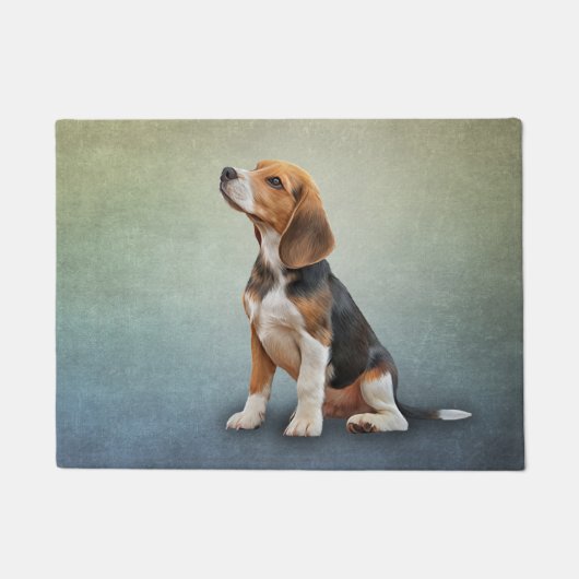 Paillasson Beagle de dessin de chien (Devant)