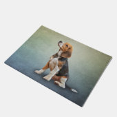 Paillasson Beagle de dessin de chien (Incliné)