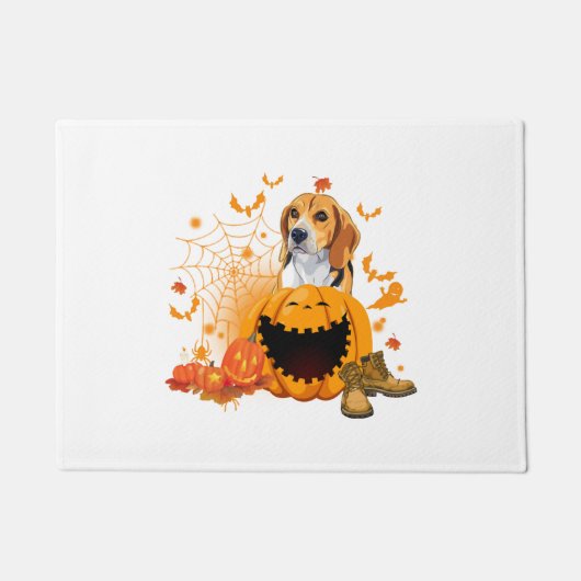 Paillasson Beagle Halloween T ShirtBeagle Chien Halloween (Devant)