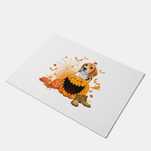 Paillasson Beagle Halloween T ShirtBeagle Chien Halloween (Incliné)