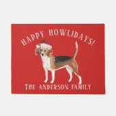 Paillasson Beagle Joyeux Howlidays Noël (Devant)