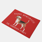 Paillasson Beagle Joyeux Howlidays Noël (Incliné)