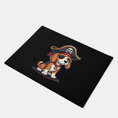 Paillasson Beagle Pirate Costume Jolly Roger Flag Skull Cross (Incliné)