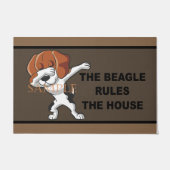 Paillasson Beagle Rules The House Doormat, Beagle Lover (Devant)