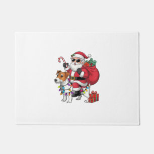 Paillasson Beagle Xmas Éclairage Père Noël équitation Beagle
