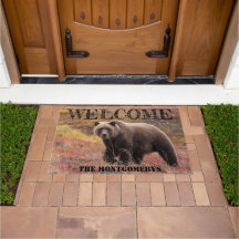 Bear Walking In Fall Coloured Grass Photo Custom