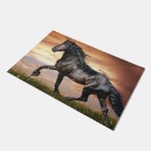 Paillasson Beau Cheval Noir (Incliné)