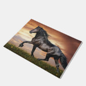 Paillasson Beau Cheval Noir (Incliné)