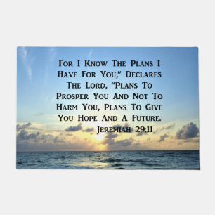 PAILLASSON BEAU JEREMIAH 29:11 SCRIPTURE VERSE