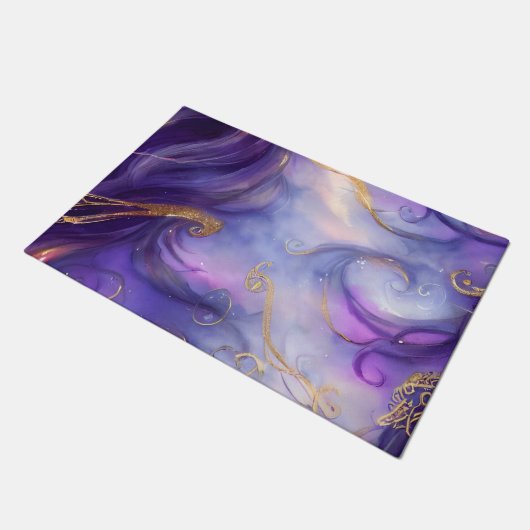 Paillasson Beau Motif violet torride sans joint (Incliné)