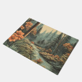 Paillasson Beau paysage de la rivière Forêt (Incliné)