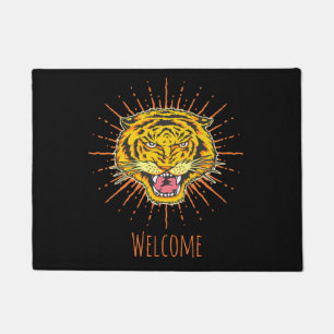 Paillasson Beau tigre personnalisable