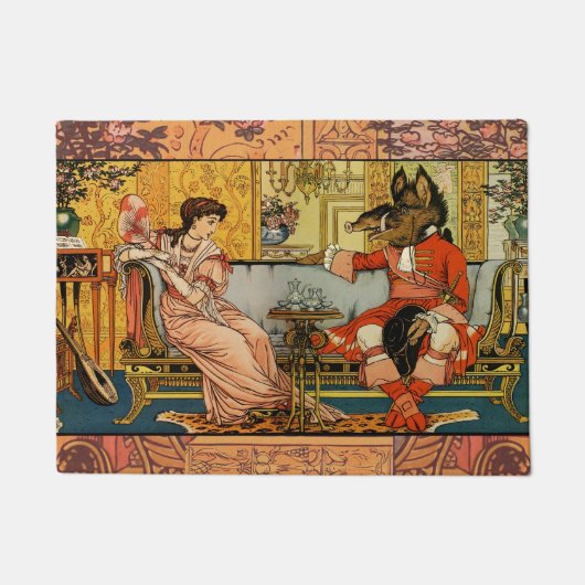 Paillasson Beauté Beast Classic Fairy Tale Caractères (Devant)