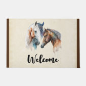 Paillasson Beaux Chevaux Style Boho Occidental Accueil (Devant)