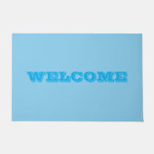 Paillasson Bébé bleu ciel couleur solide (Devant)