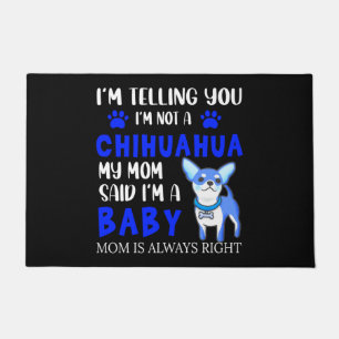 PAILLASSON "BÉBÉ CHIHUAHUA" MAT DE PORTE MAMAN ! DOORMAT
