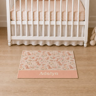 Paillasson Bébé Fille Pêche Cowgirl Occidental Monogramme